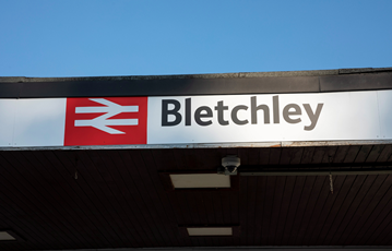 Bletchley Railway Station Sign